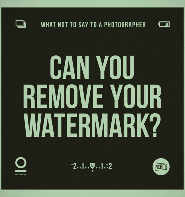 WHAT NOT TO SAY TO A PHOTOGRAPHER