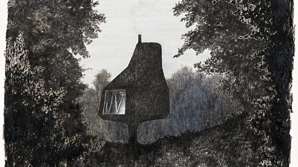 HOUSE IN AN ORCHARD
