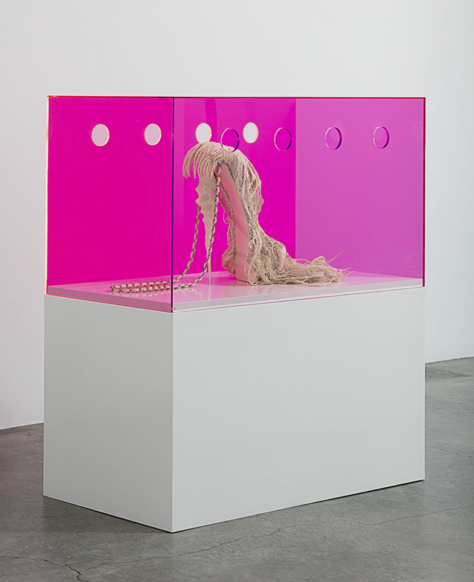 pink sculpture 