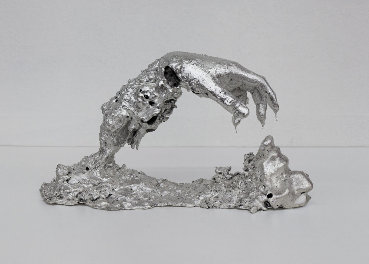 young joon silver sculpture
