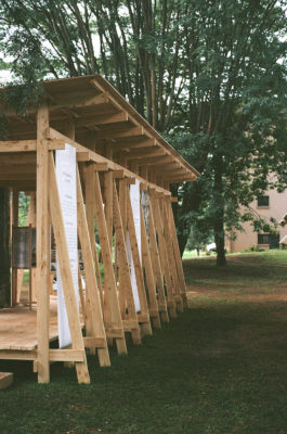 wood pavilion for UN
