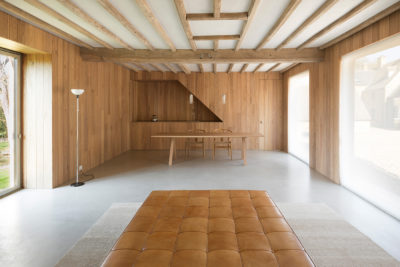 interior by john pawson, wood partitions